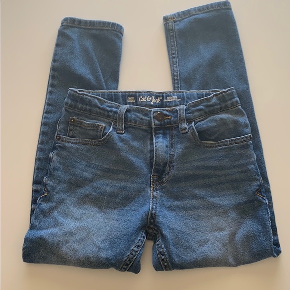 Boys Cat & Jack Tapered Total Flex Jeans. - Picture 1 of 5